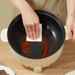 Yosoo Mini Electric Hot Pot, All In One Electric Pot, Anti Scald Large Capacity Electric Pot, Dual Safety Features Pot For Student Dorms Resort Hotel -KitchenAid Shop 41nskVS9COL