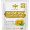 Dried Dandelion Leaf & Root Tea - Natural Dandelion Herbal Tea For Liver Support, Antioxidant, Digestion And Immune Support, Caffeine Free - 40 Tea Bags -KitchenAid Shop 41o2aFJJdHL