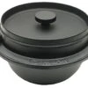 410-719 Japanese Cast Iron Gohan Nabe Rice Cooker, Black -KitchenAid Shop 41o3FGKS81L