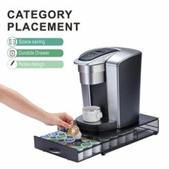 K Cup Holder Drawer, Coffee Pod Holder For K Cup Organizer, Keurig Coffee Pods Holder Capsule With 35 Pods, Black 11 K Cup Holder Drawer, Coffee Pod Holder For K Cup Organizer, Keurig Coffee Pods Holder Capsule With 35 Pods, Black -KitchenAid Shop 41o3yFbaY1L