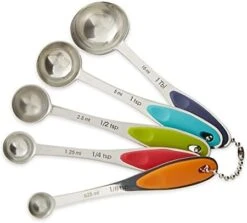 Endurance Stainless Steel Spice Measuring Spoons, Set Of 6 | 1/8 Tsp To 1 Tbsp Measurements | Nest For Easy Storage | Dishwasher Safe | Dry Or Liquid | Baking Or Cooking -KitchenAid Shop 41o6bnf4OeL. AC