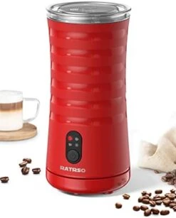 Milk Frother, Electric Milk Steamer Soft Foam Maker With Two Whisks For Frothing And Heating Milk, 4 IN 1 Multifunction For Hot & Cold Froth, Automatic Off & Easy Cleaning,Silent Operation -KitchenAid Shop 41o8GGC1gyL. AC