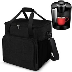 Coffee Maker Storage Bag,Waterproof Travel Carrying Organizer Case,Suitable For Kering Coffee Machines And Other Accessories,Dustproof Tote Bag With Shoulder Strap Black -KitchenAid Shop 41oI8EZDPQL. AC