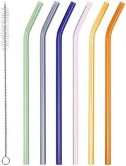 25 Pieces Reusable Plastic Straws. BPA-Free, 9 Inch Long Drinking Transparent Straws Fit For Mason Jar, Yeti Tumbler, Cleaning Brush Included -KitchenAid Shop 41oJO9XIcYL. AC