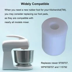 5 Pack Mixer Rubber Feet Kit Compatible With KitchenAid 4161530, 9709707, K45SS, KSM75, KSM90 -KitchenAid Shop 41ob26FiqCL