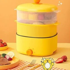 Lectric Steamer Multi-function Household Egg Steamer Large-capacity Steamed Bun Machine Automatic Power-off Cooking -KitchenAid Shop 41oi5e4MbhL