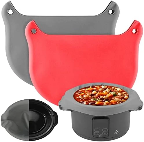 Silicone Slow Cooker Liners, Reusable Slow Cooker Liners Fit 8 Quarts Oval Round Pot Slow Cookers Bags Divider(Grey) 10 Silicone Slow Cooker Liners, Reusable Slow Cooker Liners Fit 8 Quarts Oval Round Pot Slow Cookers Bags Divider(Grey) - Image 8