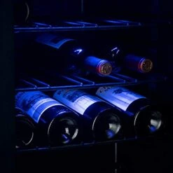 24 Bottle 26.8" Freestanding Wine Cellar, Low Noise Fast Cooling Wine Cooler Refrigerator With Upgraded Compressor & Digital Control For Red Wine & Drink, Tempered Glass Door (Black) 14 24 Bottle 26.8" Freestanding Wine Cellar, Low Noise Fast Cooling Wine Cooler Refrigerator With Upgraded Compressor & Digital Control For Red Wine & Drink, Tempered Glass Door (Black) -KitchenAid Shop 41opdTqhsTL