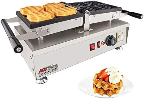 Belgian Waffle Iron | Swing Type | 4 Pcs | Professional Use | Removable Plates With Nonstick Coating | 110V 10 Belgian Waffle Iron | Swing Type | 4 Pcs | Professional Use | Removable Plates With Nonstick Coating | 110V - Image 8