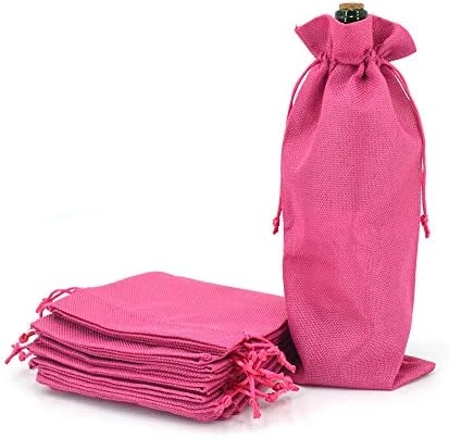10Pcs Burlap Wine Gift Bags, Jute Wine Bottle Covers With Drawstrings, Champagne Wine Bottle Bags For Wedding, Christmas, Birthday, Blind Tastings, Home Storage (Mixed Color) 16 10Pcs Burlap Wine Gift Bags, Jute Wine Bottle Covers With Drawstrings, Champagne Wine Bottle Bags For Wedding, Christmas, Birthday, Blind Tastings, Home Storage (Mixed Color) - Image 14