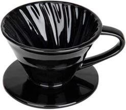 Ceramic Dripper, Pour-Over Coffee Maker With Spiral Ridge Walls, Loose-Leaf Tea Brewer For Office Breakroom, Kitchen, 1-2 Cups, Red -KitchenAid Shop 41p3DvL3hVL. AC