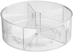IDesign Linus Spice Carousel, Large Herb Rack For Storing Spice Jars, Made Of Plastic, Clear, 29 Cm - 5 Compartments -KitchenAid Shop 41p3tX2GTxL. AC
