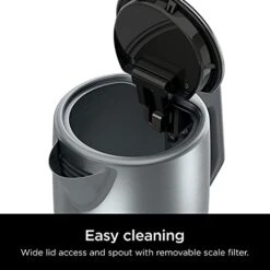 Ninja KT200 Precision Temperature Electric Kettle, 1500 Watts, BPA Free, Stainless, 7-Cup Capacity, Hold Temp Setting, Silver -KitchenAid Shop 41p8KGedeGL