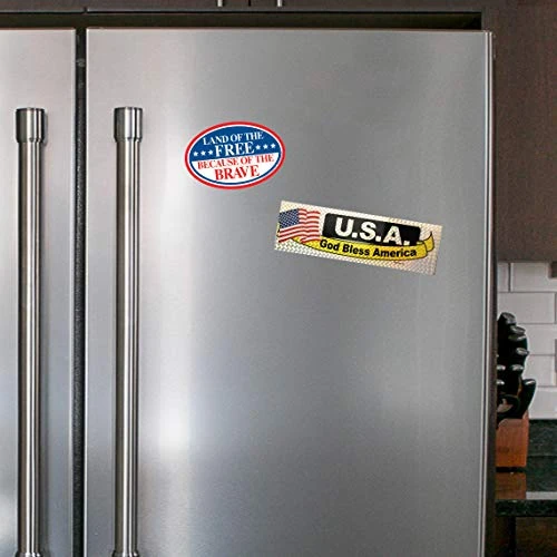 Patriotic Magnet - American Flag With Bright Colors - Long Lasting Magnets For Cars - Refrigerator Car Decals - Well Designed Magnetic Fridge Decal-Made In USA (6" X 4", In God We Trust) 6 Patriotic Magnet - American Flag With Bright Colors - Long Lasting Magnets For Cars - Refrigerator Car Decals - Well Designed Magnetic Fridge Decal-Made In USA (6" X 4", In God We Trust) - Image 4