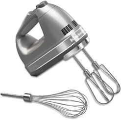 KitchenAid KHM7210CU 7-Speed Digital Hand Mixer With Turbo Beater II Accessories And Pro Whisk - Contour Silver -KitchenAid Shop 41pFokE trL. AC