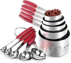 10 Piece Measuring Cups And Spoons Set In 18/8 Stainless Steel -KitchenAid Shop 41pGzlCVRdL. AC
