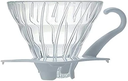 Hario V60 Glass Coffee Dripper, Size 02, Black 8 Hario V60 Glass Coffee Dripper, Size 02, Black - Image 6