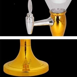 Beer Dispenser Drinks Dispenser Beer Dispenser,Beer Keg Beer Beverage Tower 3L Beer Taza Beer Keg Beer Machine Beverage Machine Beer Tower Wine Dispenser (Color : Silver, Size : 18x18x53.5cm) -KitchenAid Shop 41pKsBdbw0L