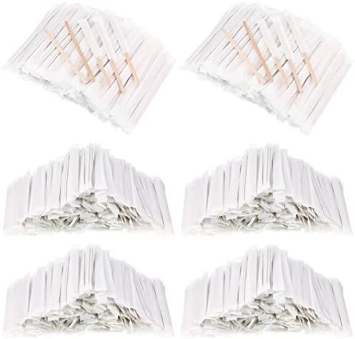 2000 Pcs Individually Wrapped Wooden Coffee Stirrers, Disposable Coffee Stir Sticks Round End Coffee Sticks Bulk Wood Stirrers For Coffee Cocktail Hot Drinks Restaurant Bar Home Office (5.5 Inch) 10 2000 Pcs Individually Wrapped Wooden Coffee Stirrers, Disposable Coffee Stir Sticks Round End Coffee Sticks Bulk Wood Stirrers For Coffee Cocktail Hot Drinks Restaurant Bar Home Office (5.5 Inch) - Image 8