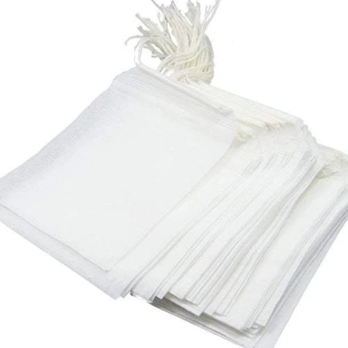 100 Pack Disposable Tea Filter Bags Tea Infusers 4" X 6" Empty Muslin Drawstring Seal Filter Tea Bags Drawstring Herb Loose Tea Bag For Brew Tea Cold Brew Coffee(4" X 6" /10 X 15cm) 9 100 Pack Disposable Tea Filter Bags Tea Infusers 4" X 6" Empty Muslin Drawstring Seal Filter Tea Bags Drawstring Herb Loose Tea Bag For Brew Tea Cold Brew Coffee(4" X 6" /10 X 15cm) - Image 7