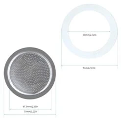 Stovetop Espresso Maker Replacement Silicone 10-12 Cup Size Gasket Seals And Filter Screen For Easyworkz Moka Pot -KitchenAid Shop 41pqGnKuFtL