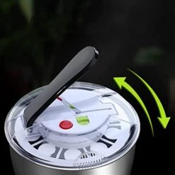 Stainless Steel Salad Spinners,Large,Lettuce Dryer Spinner Quick Dry,Fruit Washer With Bowl,Non-slip Pad And Secure Lid Lock -KitchenAid Shop 41prDXITA1L