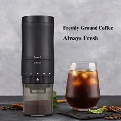 Conical Ceramic Burr Coffee Grinder - Electric Slow Grinder As Manual, With Adapter, Upgraded Grinding Bin - For Espresso, Pour Over, Drip, Percolator, Chemex, Cold Brew, French Press -KitchenAid Shop 41psAxXGNBL