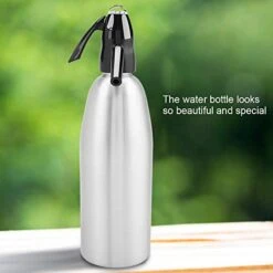 Soda Maker, Alloy Soda Bottle, Portable Siphon Carbonated Seltzer Water Maker(silver) -KitchenAid Shop 41pwSvELQWL