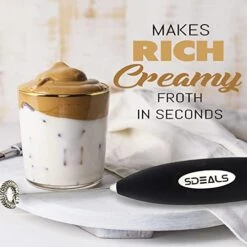 Milk Frother. Electric Mixer And Whisk For Coffee Drinks, Protein Shakes, Teas, Eggs And Sauces. Handheld Cafe Foamer And Mixer -KitchenAid Shop 41q11GWhDUL