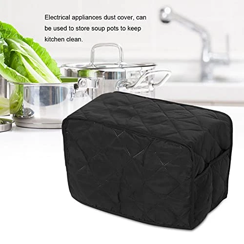 Kitchen Appliances Cover, Pressure Cooker Cover, Square For Home Kitchen Kitchen Appliances Electrical Appliances(Black, 40.6 * 23 * 25.4cm) 7 Kitchen Appliances Cover, Pressure Cooker Cover, Square For Home Kitchen Kitchen Appliances Electrical Appliances(Black, 40.6 * 23 * 25.4cm) - Image 5