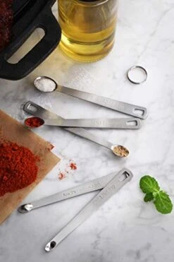 42924 Stainless Steel Measuring Spoons Set, Mini -KitchenAid Shop 41qEoXoQqnL