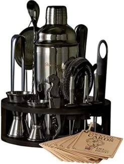 Bartender Kit - 15 Piece Set Including Cocktail Shaker And Bar Accessories, Perfect For Drink Mixing At Home, Plus Exclusive Recipe Cards -KitchenAid Shop 41qGArWncL. AC
