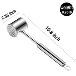 Meat TenderizerTool, Heavy Duty Meat Mallet Hammer Tool And Handheld Meat Tenderizer Needle Tool, 304 Stainless Steel Meat Pounder For Tenderizing For Steak, Chicken, Fish, Pork, Beef, Veal -KitchenAid Shop 41qGEDwpllL