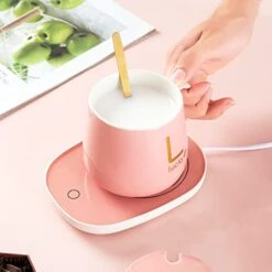 Coffee Mug Warmer , Smart Warmers Desk Cup Electric Plate Auto On/Off Gravity Induction Intelligent Gravity Sensing Heater Heating Beverage Drink For Desk Office Home Milk Tea Chocolate Water Candle -KitchenAid Shop 41qGPQepevL 1