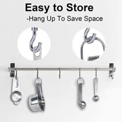 20PCS Measuring Cups And Measuring Spoons Set, Food-Grade Stainless Steel Measure Cup Set For Cooking Baking Measurement, Including 7 Cups, 9 Spoons, Level, Magnetic Chart, Stackable Measuring Set 13 20PCS Measuring Cups And Measuring Spoons Set, Food-Grade Stainless Steel Measure Cup Set For Cooking Baking Measurement, Including 7 Cups, 9 Spoons, Level, Magnetic Chart, Stackable Measuring Set -KitchenAid Shop 41qIiojckoL