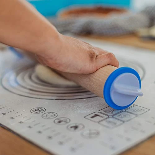 Adjustable Wood Rolling Pin Set – Rolling Pin With Thickness Rings – Cookie Rolling Pin - Pastry Cutter- Pasta Pizza Dough Fondant Roller – Best Rolling Pin - Baking Supplies - Dough Cutter 7 Adjustable Wood Rolling Pin Set – Rolling Pin With Thickness Rings – Cookie Rolling Pin - Pastry Cutter- Pasta Pizza Dough Fondant Roller – Best Rolling Pin - Baking Supplies - Dough Cutter - Image 5