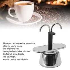 2 Cup Stovetop Espresso Maker, Moka Pot Coffee Maker Classic Italian Coffee Maker Espresso Maker Stovetop 2 Cup 100ML Double Head Stainless Steel, DIY Conduit Coffee Pot 13 2 Cup Stovetop Espresso Maker, Moka Pot Coffee Maker Classic Italian Coffee Maker Espresso Maker Stovetop 2 Cup 100ML Double Head Stainless Steel, DIY Conduit Coffee Pot -KitchenAid Shop 41qRJWMWKyL