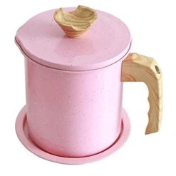 Bacon Grease Keeper Storage Container-1.4L 304 Stainless Steel Bacon Grease Saver And Storage Container Red