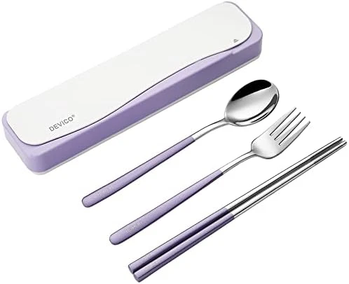 Travel Utensils, 18/8 Stainless Steel 4pcs Cutlery Set Portable Camp Reusable Flatware Silverware, Include Fork Spoon Chopsticks With Case (black) 12 Travel Utensils, 18/8 Stainless Steel 4pcs Cutlery Set Portable Camp Reusable Flatware Silverware, Include Fork Spoon Chopsticks With Case (black) - Image 10