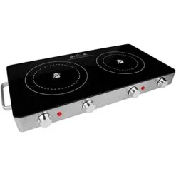 Double Infrared Electric Countertop, 1800-Watt, With Timer, Stainless Steel