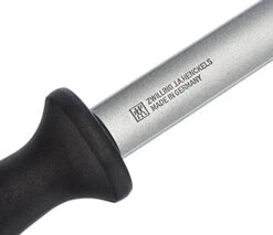 Zwilling Willing Sharpening Steel, Silver/Black -KitchenAid Shop 41qhnQhs44L