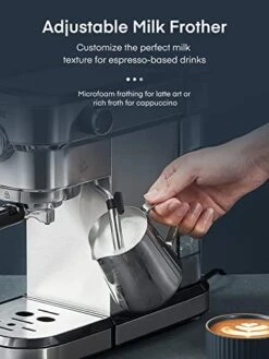 Espresso Machine, 15 Bar Espresso And Cappuccino Maker With Milk Frother Steam Wand, Professional Espresso Coffee Machine For Espresso, Cappuccino, Latte And Mocha, Brushed Stainless Steel -KitchenAid Shop 41qtvNLhxXL