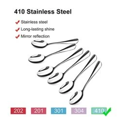 Small Spoons 6 Pcs Demitasse Espresso Spoons Mini Coffee Spoon Stainless Steel Teaspoon For Ice Cream Dessert Tiny Spoon For Home -KitchenAid Shop 41qxc8355pL