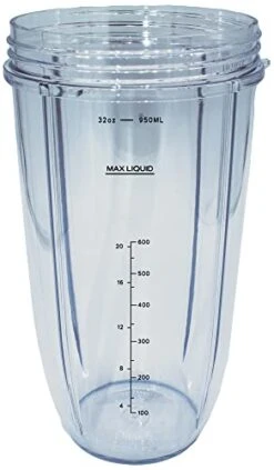Replacement 32 Ounce Extra Large Cup Jar With Comfort Lip Ring, Compatible With Nutribullet 600W, 900W, NB-101B, NB-101S, NB-201, NBR-0601, NBR-1201, NB9-1301, 900 Pro Series Blenders 15 Replacement 32 Ounce Extra Large Cup Jar With Comfort Lip Ring, Compatible With Nutribullet 600W, 900W, NB-101B, NB-101S, NB-201, NBR-0601, NBR-1201, NB9-1301, 900 Pro Series Blenders -KitchenAid Shop 41r5wjAqS3L