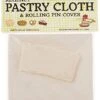 Regency Wraps Pastry Cloth & Rolling Set For Dough, 100% Cotton, Extra Large, 20 X 24 Cloth, 15" Rolling Pin Cover, Natural -KitchenAid Shop 41rA9vSJadL