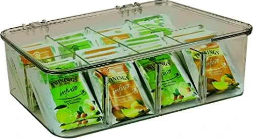 Utopia Home (3 Pack) Tea Bag Organizer - Stackable Tea Bag Storage Organizer With Clear Top Lid- Tea Bag Holder For Counter Tops, Kitchen Cabinets, Pantry, Sweeteners (Clear) 17 Utopia Home (3 Pack) Tea Bag Organizer - Stackable Tea Bag Storage Organizer With Clear Top Lid- Tea Bag Holder For Counter Tops, Kitchen Cabinets, Pantry, Sweeteners (Clear) - Image 15