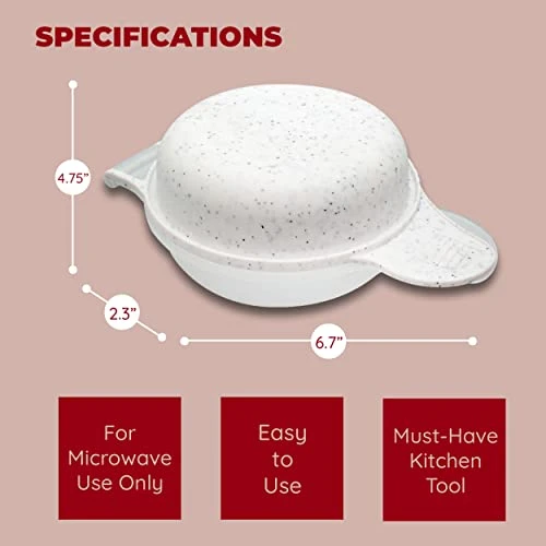 Microwave Egg Muffin Breakfast Sandwich Pan For Eggs In A Minute Or Less, 3-pack 7 Microwave Egg Muffin Breakfast Sandwich Pan For Eggs In A Minute Or Less, 3-pack - Image 5