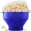 The Original Korcci Microwaveable Silicone Popcorn Popper, BPA Free Microwave Popcorn Popper, Collapsible Microwave Popcorn Maker Bowl, Dishwasher Safe - Blue -KitchenAid Shop 41rF8WWX6HL