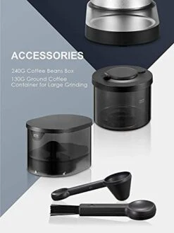 Conical Burr Coffee Grinder, Over 40 Precise Grind Setting For Espresso, Drip Coffee, French Press And Percolator Coffee, Burr Coffee Conical Grinder With Detachable Design For Easy Cleaning 11 Conical Burr Coffee Grinder, Over 40 Precise Grind Setting For Espresso, Drip Coffee, French Press And Percolator Coffee, Burr Coffee Conical Grinder With Detachable Design For Easy Cleaning -KitchenAid Shop 41rIl39bzoL