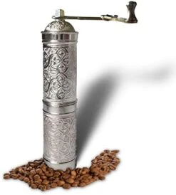 Manual Coffee Grinder, Refillable Turkish Coffee Grinder, Pepper Grinder, Manual Coffee Mill With Foldable Handle (Antique Brown) -KitchenAid Shop 41rJUIGxeZL. AC